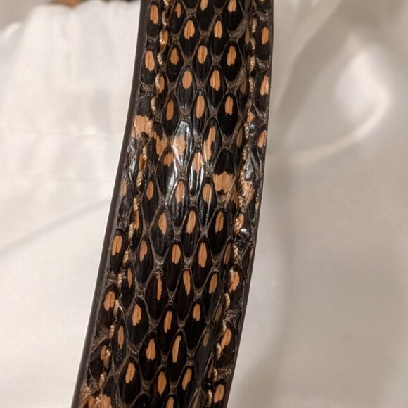 COACH Tabby Top Handle In Colorblock Snakeskin RARE ITEM - Picture 14 of 16